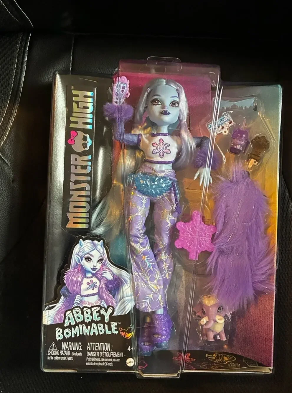 Monster High Abbey Bominable Doll with Pet Mammoth Tundra & Accessories